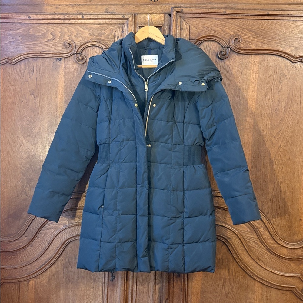 Cole Haan Hooded Down Puffer Coat - Picture 10 of 16